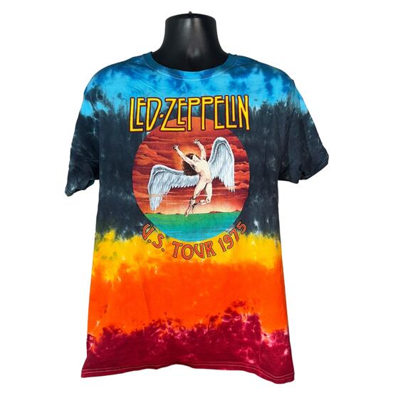 Led-Zepplin Tie Dye Reprint Band Tee - Picture 1 of 7